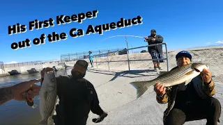 CA Aqueduct | His first keeper!
