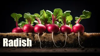 Growing Radish from Seed 🌱 50 days Time Lapse | Soil cross section