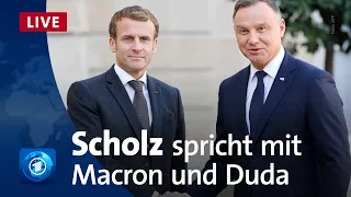 Scholz, Macron und Duda zum Konflikt in Osteuropa