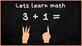 Learn and Practice math Addition (plus) using fingers, for Kindergarten and Grade 1 kids