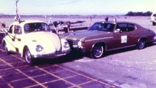 1971 VW Beetle vs 1972 Chevy Malibu Classic | Car-To-Car Crash Test by NHTSA | CrashNet1