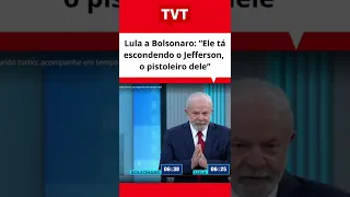 #debatenaglobo: Lula a Bolsonaro: “Ele tá escondendo o Jefferson, o pistoleiro dele”