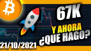 ⚡BITCOIN EN 67K ¿Y AHORA QUE HACEMOS? 💥 ANALISIS DE BITCOIN 💥ANALISIS WYCKOFF