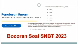 TRIK PENALARAN UMUM TPS SNBT 2023  PASTI KELUAR