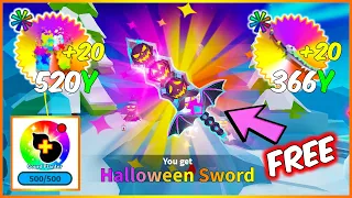 Finally! I got the HOLO HALLOWEEN SWORD FOR FREE & MAX LEVEL ELEMENTAL SPIRIT SWORD in WFS | Roblox