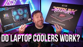 Do Cooling Pads for Gaming Laptops Fix 100C Thermal Throttling? 4x Cooling Pad Unboxing Review!