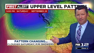 First Alert Friday evening FOX 12 weather forecast (9/22)