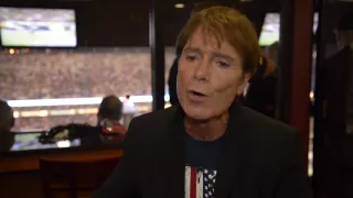 British music icon Sir Cliff Richard attends his first (American) Football game at ASU