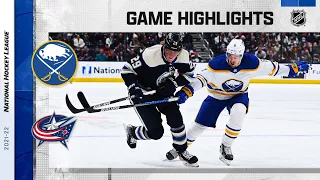 Sabres @ Blue Jackets 2/20 | NHL Highlights 2022