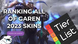 Ranking EVERY Garen (Spin2Win Karen) Skin 2023 in League of Legends #tierlist