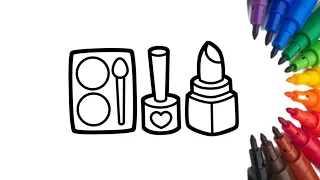 Как нарисовать косметику//How to draw cosmetics.