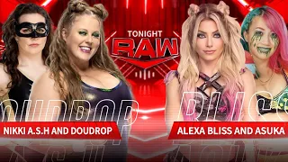 RAW || ASUKA AND ALEXA BLISS VS DOUDROP AND NIKKI A.S.H || #1 CONTENDER TAG TEAM CHAMPIONSHIP ||