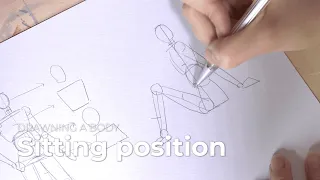 Draw a body: Sitting position