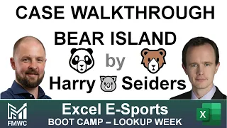 Case walkthrough - Bear Island - Excel World Cup Boot Camp Day 6