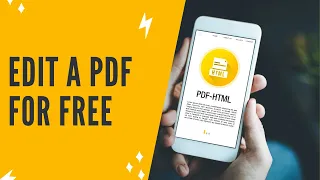 BEST FREE PDF EDITOR: How To Edit A PDF For Free Using This Awesome PDF Editor Free