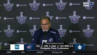 John Tortorella full postgame press conference following Blue Jackets' series win over Maple Leafs