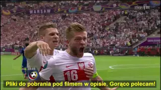 Gol Roberta Lewandowskiego - Eksplozja radości na Stadionie Narodowym w meczu Polska - Grecja