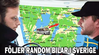 FÖLJER RANDOM BILAR OCH SER VAR VI HAMNAR.