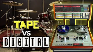 I Recorded Drums to TAPE... Can You Hear the Difference?