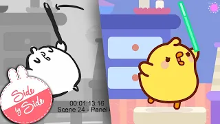 Molang - Side-by-side #6 | Season 3 Sorcerer's apprentice