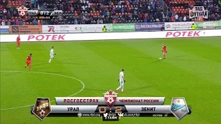 Artur Yusupov's goal. FC Ural vs Zenit | RPL 2016/17