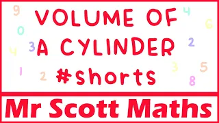 Volume of a Cylinder #shorts