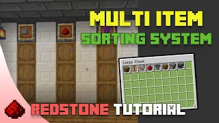 Multi Item Sorting System - Minecraft Java Edition 1.16.5  [2-Wide Tileable]