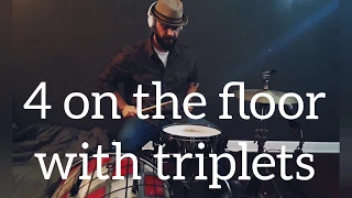 4 on the floor Drum Beat | 100 bpm Simple Easy Practice Loop or Drum Track Play Along