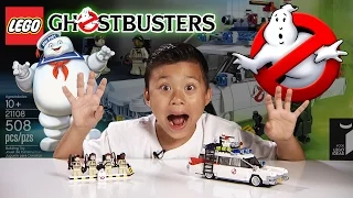 LEGO GHOSTBUSTERS ECTO-1 Set 21108 - Time-lapse Build, Stop Motion, Unboxing & Review!