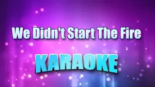 Joel, Billy - We Didn't Start The Fire (Karaoke & Lyrics)