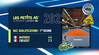 Les Petits As 2022 | Girls National Qualifying | Amélie MATHIEU vs. Anna CREUZET