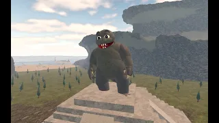 Trolling Teamers with Minilla, before destroying them! (Roblox Kaiju Universe)