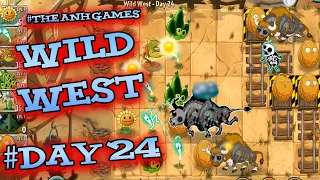 Wild West Day 24 Walkthrough - Plants vs Zombies 2 - The Anh Games