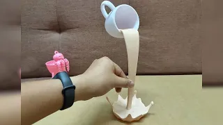 3D Printed Desk Art - Coffee Floating Cup