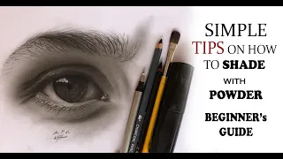 HOW TO DRAW/SHADE A REALISTIC EYE WITH POWDER