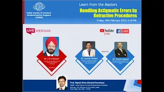 ISCKRS WEBINAR - Handling Astigmatic Errors by Refractive Procedures