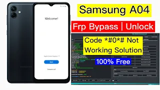 Samsung A04 Frp Bypass ADB Enable Fail | Samsung a04 frp unlock *# 0*# Not Working Solution | 2024