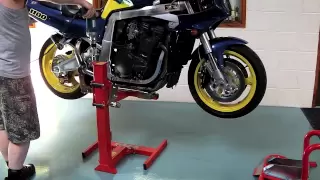 Motorcycle Stand EazyRizer Red Motorcycle Lift