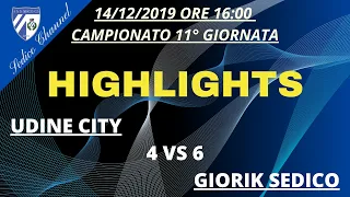 Udine City Futbol - Sedico C-5 | Highlights | 11^ giornata | 14-12-19