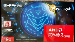 ➡️✅Sapphire AMD Radeon RX 7900 GRE 16gb 256bit NITRO+ Обзор и Тесты 1440p RTX ON