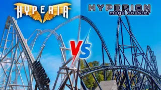 HYPERIA vs HYPERION - Coaster POV Comparison!