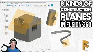 Using CONSTRUCTION PLANES in Fusion 360 - 8 Kinds of Construction Planes