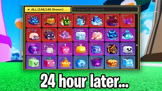 Collecting EVERY Fruit in 24 Hours (Blox Fruits)