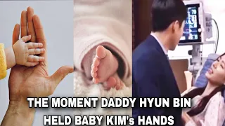 The moment Daddy HYUN BIN held BABY KIM'S Hands..| He's taking care of Son Ye Jin and Baby | 현빈 손예진