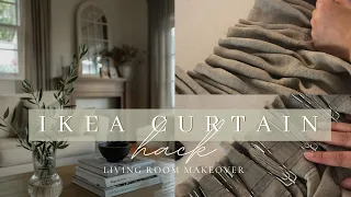 DIY Ikea Curtain Hack | DIY Drapes |DIY Pinch Pleat Curtains|Living Room Makeover|Dusk2illDawn|Amira