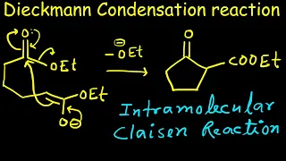 Dieckmann Condensation Reaction | Complete Mechanism and Examples | Intramolecular Claisen reaction