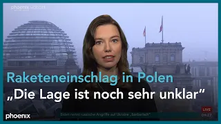 phoenix nachgefragt mit Sophie Garbe zum Raketeneinschlag in Polen am 16.11.22