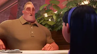 The Incredibles 2 (2018) 720p - Funny Restaurant Scene