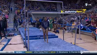 Nia Dennis Bars UCLA vs Utah State 2019 9.950