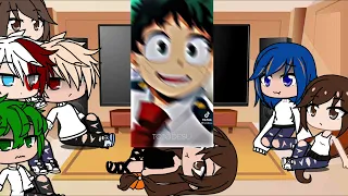 Mha + mlb reacts to Mari as Emma bakugo as ray and deku as Norman